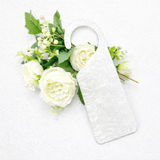 ACRYLIC - DOOR HANGER - WHITE PEARL