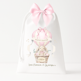 CUSTOM DTF TRANSFER - EASTER - HOT AIR BALLOON - PINK