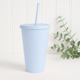 24oz DUSTY BLUE COLD CUP TUMBLER
