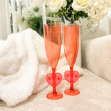 VALENTINES HEART FLUTES (2 PK)