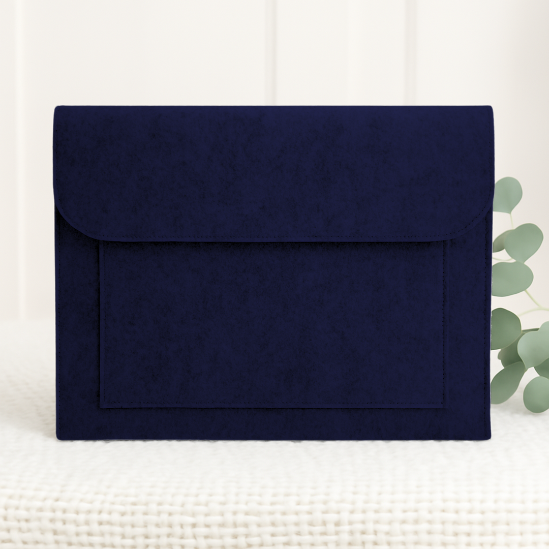 FELT LAPTOP SLIP - NAVY – House of Blanks