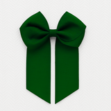 4’’ HAIR BOW - FOREST GREEN