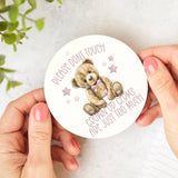 UV DTF DECAL - GROWN UP GERMS TEDDY - PINK