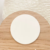 7CM WHITE CIRCLE - NO HOLES