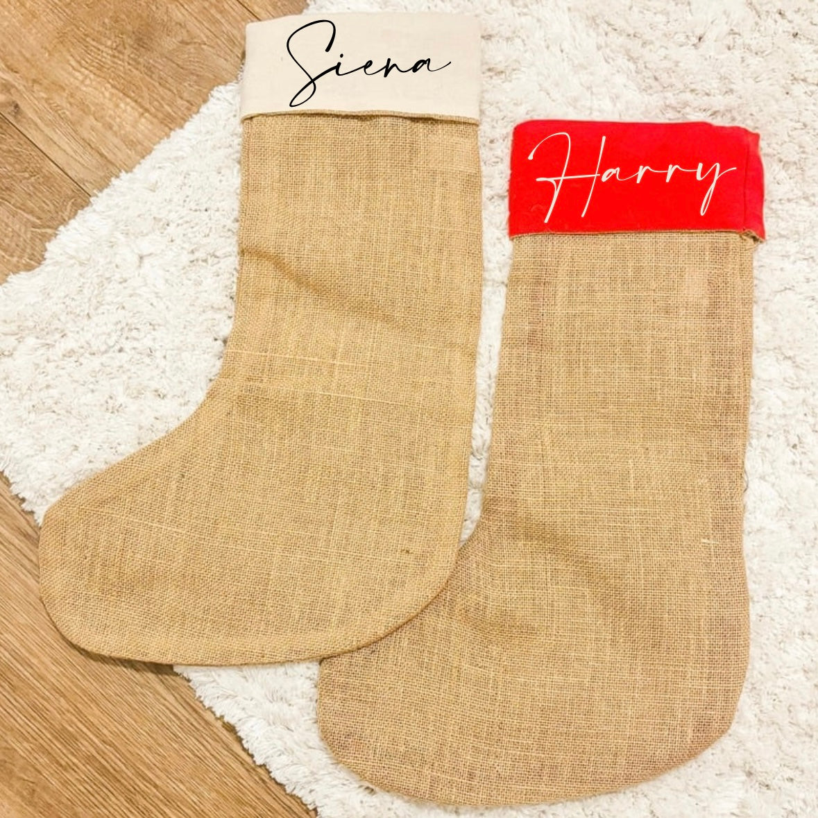 JUTE CONTRAST STOCKING