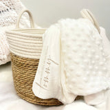 BUBBLE BABY BLANKET - WHITE