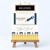 PRINTED RANGE - TEACHER COLLECTION - CHALKBOARD - GALAXY BOARD - NAVY