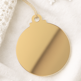 ACRYLIC - BAUBLE - GOLD MIRROR