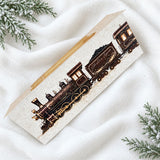 PRINTED MONEY/TICKET WALLET - NORTH POLE EXPRESS - BEIGE
