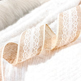 50MM LACE HESSIAN RIBBON