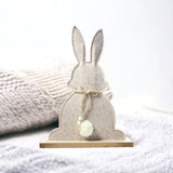 LARGE 35CM NEUTRAL FELT BUNNY