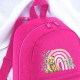 DTF TRANSFER - PINK RAINBOW BEAR (10CM) (BACKPACK)