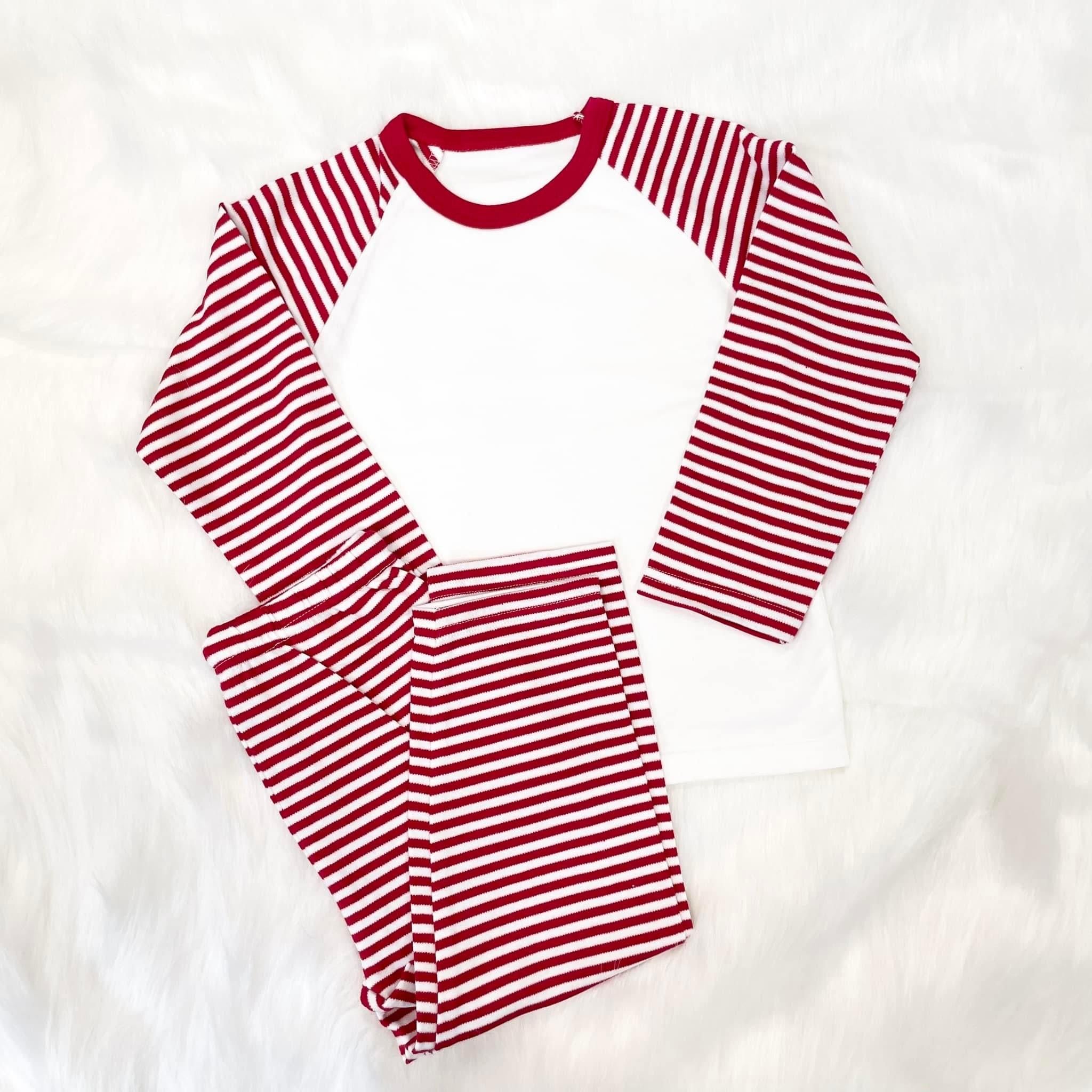 RED STRIPE CHRISTMAS PYJAMAS (REDUCED TO CLEAR)