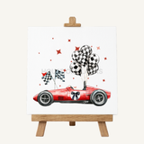 DTF TRANSFER - RED RACE CAR