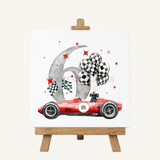 DTF TRANSFER - RED RACE CAR