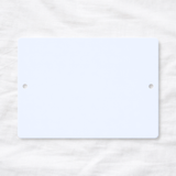 ACRYLIC - DOOR SIGN - RECTANGLE - BLUE