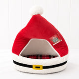 SANTA HAT CAT BED
