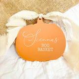ACRYLIC - HANGING PUMPKIN - BURNT ORANGE