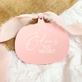 ACRYLIC - HANGING PUMPKIN - DUSTY PINK