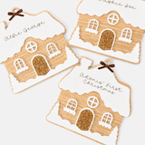 ACRYLIC x OAK HANGING GINGERBREAD HOUSE