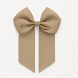 4’’ HAIR BOW - LATTE