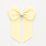 4’’ HAIR BOW - LEMON CHIFFON