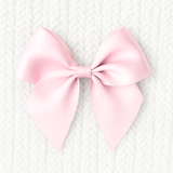 ITALIAN BOWS - PACK OF 6 - 10CM - PALE PINK