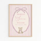 A3 PRINT - LITTLE BEAR - PINK