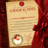 A4 LETTER - MAGICAL NOTE - TRADITIONAL SANTA WREATH