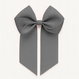 4’’ HAIR BOW - METAL GREY