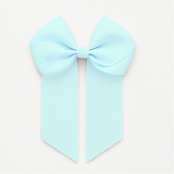 4’’ HAIR BOW - MINERAL BLUE