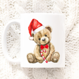 UV-DTF DECAL - CHRISTMAS - SANTA'S HAT BEAR - 8CM