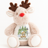 DTF TRANSFER - CHRISTMAS - NORTH POLE BEAR - BLUE - 7CM