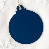 ACRYLIC - BAUBLE - NAVY BLUE