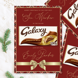 GALAXY BOARD - RED TARTAN TRIM WITH GLITTER