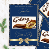 GALAXY BOARD - NAVY TARTAN TRIM WITH GLITTER