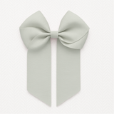 4’’ HAIR BOW - OLIVE GREY