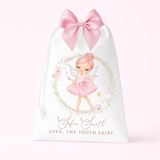 DTF TRANSFER - TOOTH FAIRY - WREATH - LARGE -PINK