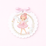 UV-DTF DECAL - TOOTH FAIRY - WREATH - PINK