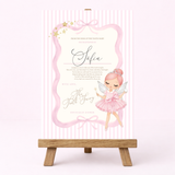 PRINTED RANGE - TOOTH FAIRY CERTIFICATE - PINK