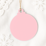 ACRYLIC - BAUBLE - PASTEL PINK
