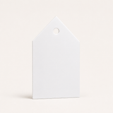 ACRYLIC - WHITE - POINTED TAG