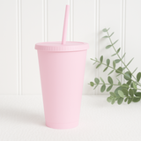 24oz PRETTY PINK COLD CUP TUMBLER