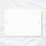 ACRYLIC - DOOR SIGN - RECTANGLE - WHITE