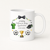 UV-DTF DECAL - FATHER'S DAY - WREATH - FOOTBALL (GREEN)