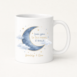 UV-DTF DECAL - FATHER'S DAY - TO THE MOON (BLUE)