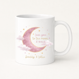 UV-DTF DECAL - FATHER'S DAY - TO THE MOON (PINK)