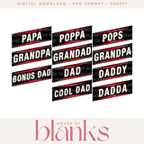 DIGITAL DOWNLOAD: GRACE'S DESIGN: RED & BLACK