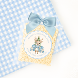 SOLVENT STICKER - PACK OF 5 - CHRISTMAS - REINDEER FOOD - BLUE