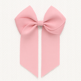 4’’ HAIR BOW - ROSE QUARTZ